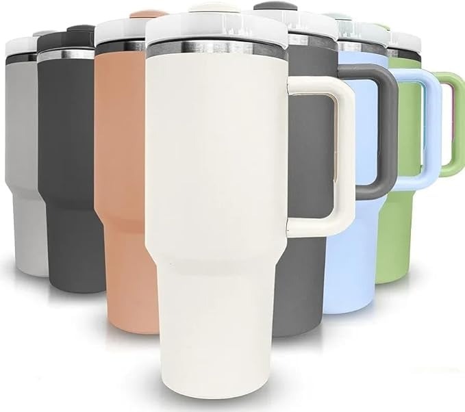 1ST QUALITY 1200ml Insulated Stainless Steel Tumbler With Handle & Straw - Capacity: 1200 Milliliter (Ml)