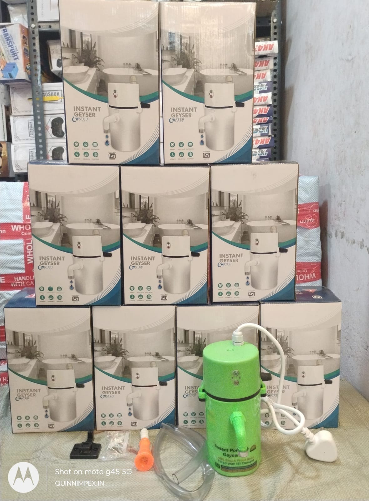 Instant Electric Water Geyser, Portable Mini Geyser, ABS Body- Shock Proof, Electric Saving, Replacement Warranty