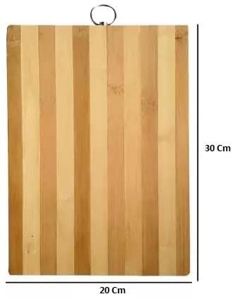 Bamboo Cutting Board, Chopping Board Knife Friendly with Hanging Ring