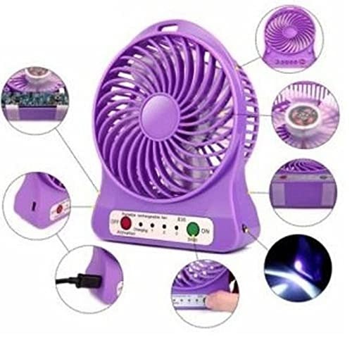 Portable Mini USB Fan 3-Level Speed Adjustable Electric Cooling Desktop Fan Handy Summer Cooling Rechargeable, Black