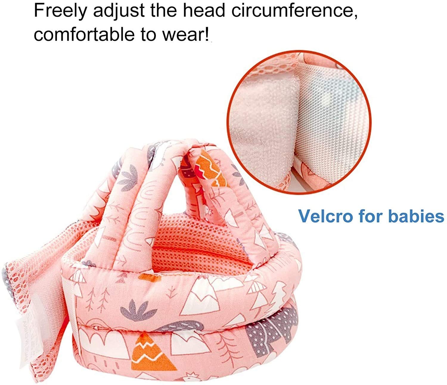 ( China ) Anti-Collision Safety Helmet with Chin Strap for Baby Boys & Girls - Toddler Protective Hat for Crawling, Running & Walking