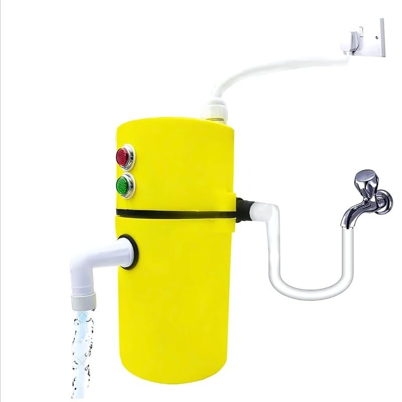 Mini Portable Instant Water Geyser, Hot Cooler Heater, Electric Saving, Shock Proof for Home, Kitchen, Bathroom, Office, Restaurant 𝐌𝐮𝐥𝐭𝐢𝐜𝐨𝐥𝐨𝐫