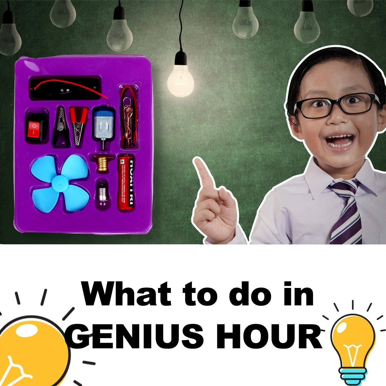 Science School Projects Experiment Kits/Fan Light Bulb and Motor Electric Circuit Physics/Manual Activity DIY Science Experiment