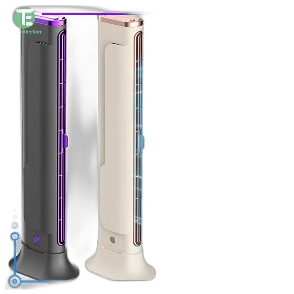 Bladeless Tower Fan for Home & Office - Quiet, Space-Saving Cooling with Adjustable Airflow