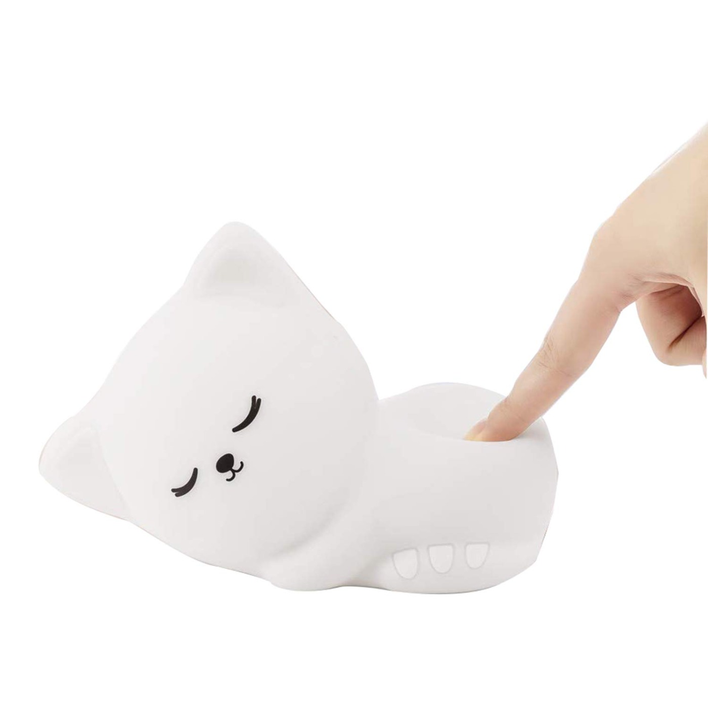 Sleeping Silicon Cat Night Lamp