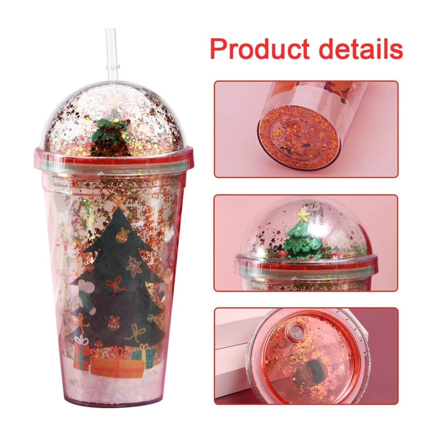 Christmas Glitter Sipper | Christmas sipper