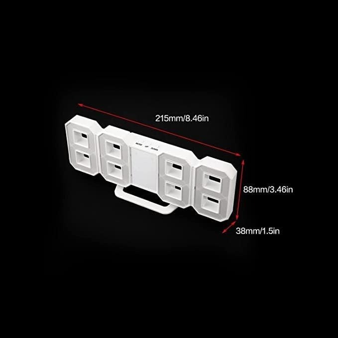 Digital LED Number Table, Wall Hanging Alarm Clock Works on Electricity Table Wall Hanging Alarm Clock