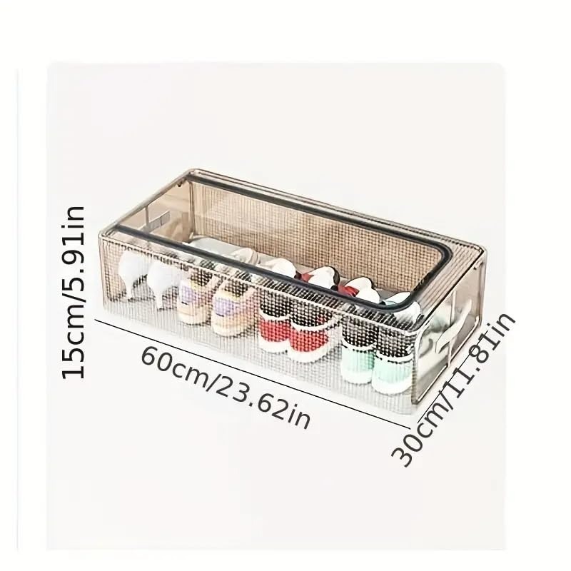 Shoe Storage Box, Shoe Organizer for Closet, Clear Plastic Stackable Shoe Boxes, Space Saving Foldable Sneaker Shoe Rack Containers Bin Holder