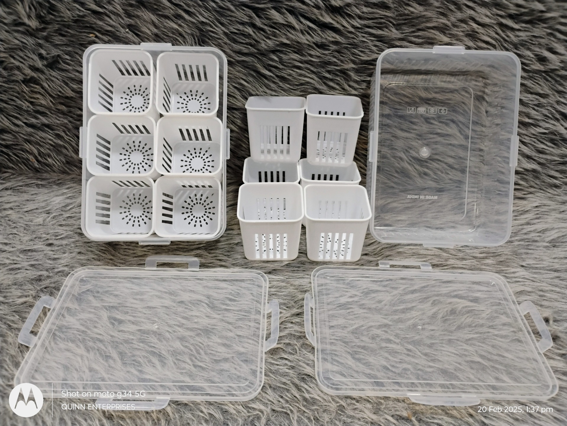 6in1 Fridge Storage Boxes, Freezer Storage Containers, Vegetable Storage Box,Container for Kitchen Storage Set Food Storage with Transparent