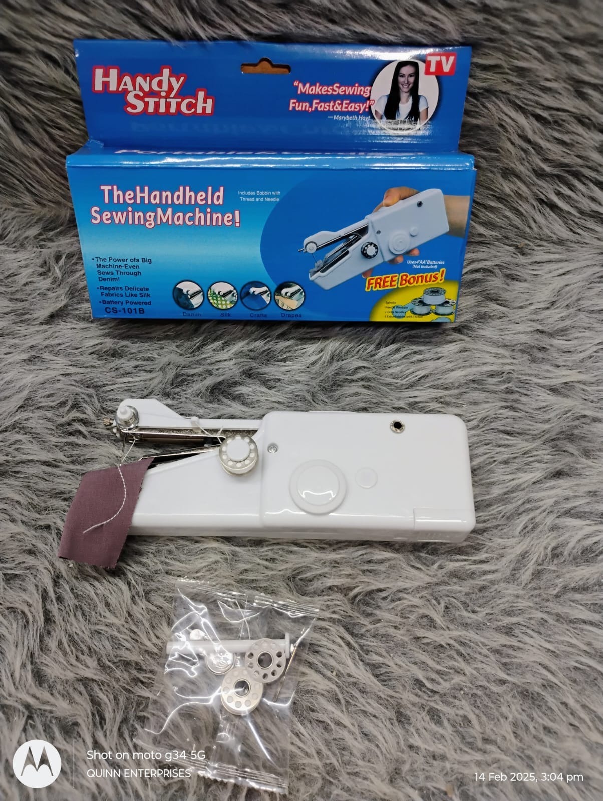New Handy Stitch Handheld Sewing Machine For Emergency Stitching | Mini Hand Sewing Machine Stapler Style | Silai Machine | Home Tailoring | Hand Machine