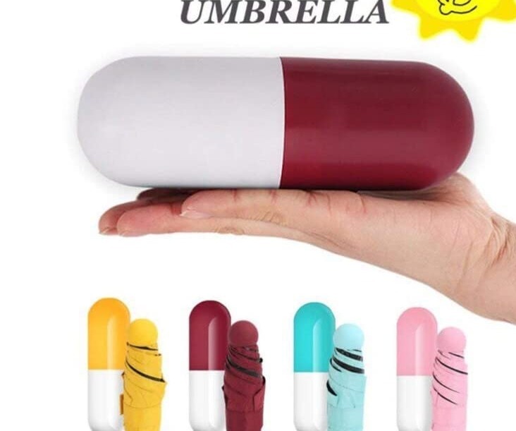 Capsule Umbrella 5 Fold Purse Umbrella