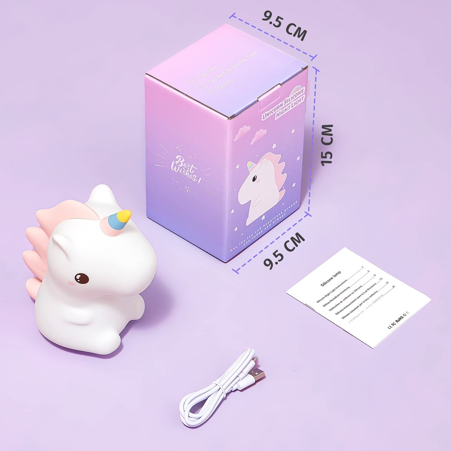 Silicone Unicorn Lamp