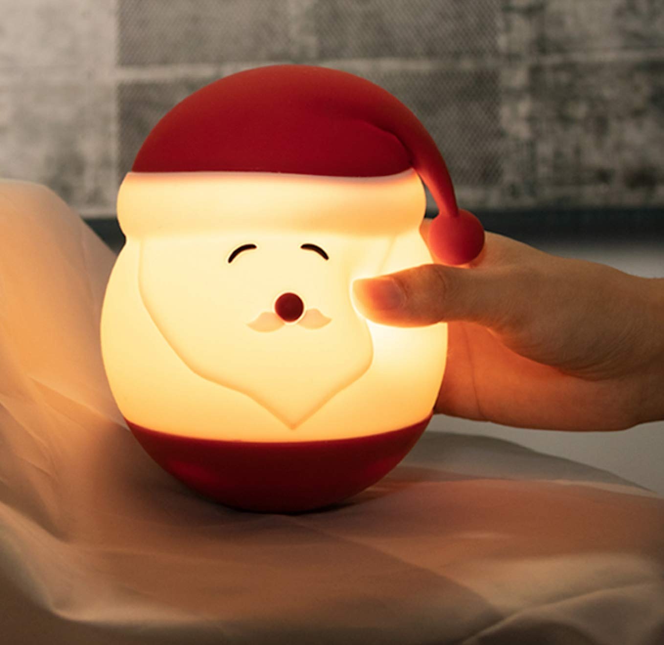 Silicone Christmas Santa Claus LED Nigh