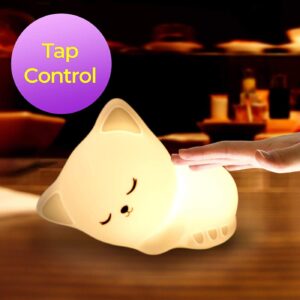 Sleeping Silicon Cat Night Lamp