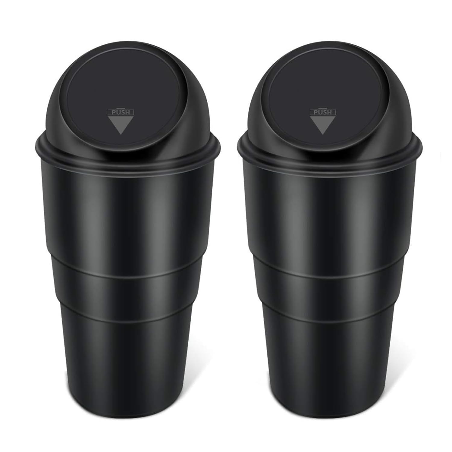 Car Dustbin Waste Management Bin for Car, Office, Home & Vehicle – Car Accessories, Portable Garbage Organizer with Lid, Small Trash Box for Table, Desk, Kitchen & Travel (Black)