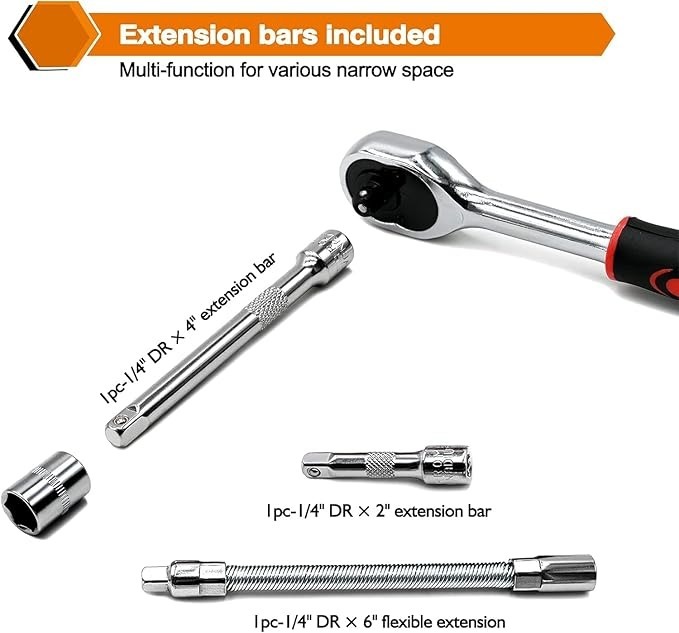 Tool Kit 46 Tool Kit Tool Kit for Home Use Tools Kit Spanner Set Socket Set Wrench Set Tools Set Hand Tools Bike Tool Kit Set Socket Wrench