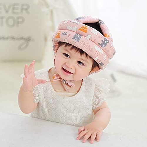 ( China ) Anti-Collision Safety Helmet with Chin Strap for Baby Boys & Girls - Toddler Protective Hat for Crawling, Running & Walking