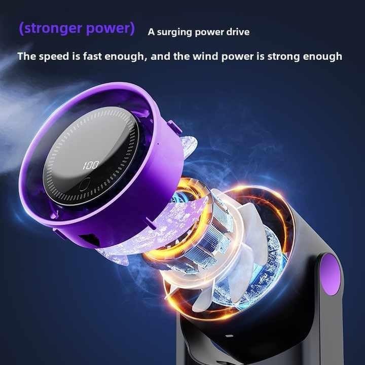 100-Speed Digital Display Desk Fan – Silent Portable Fan with Adjustable Settings and Temperature Display