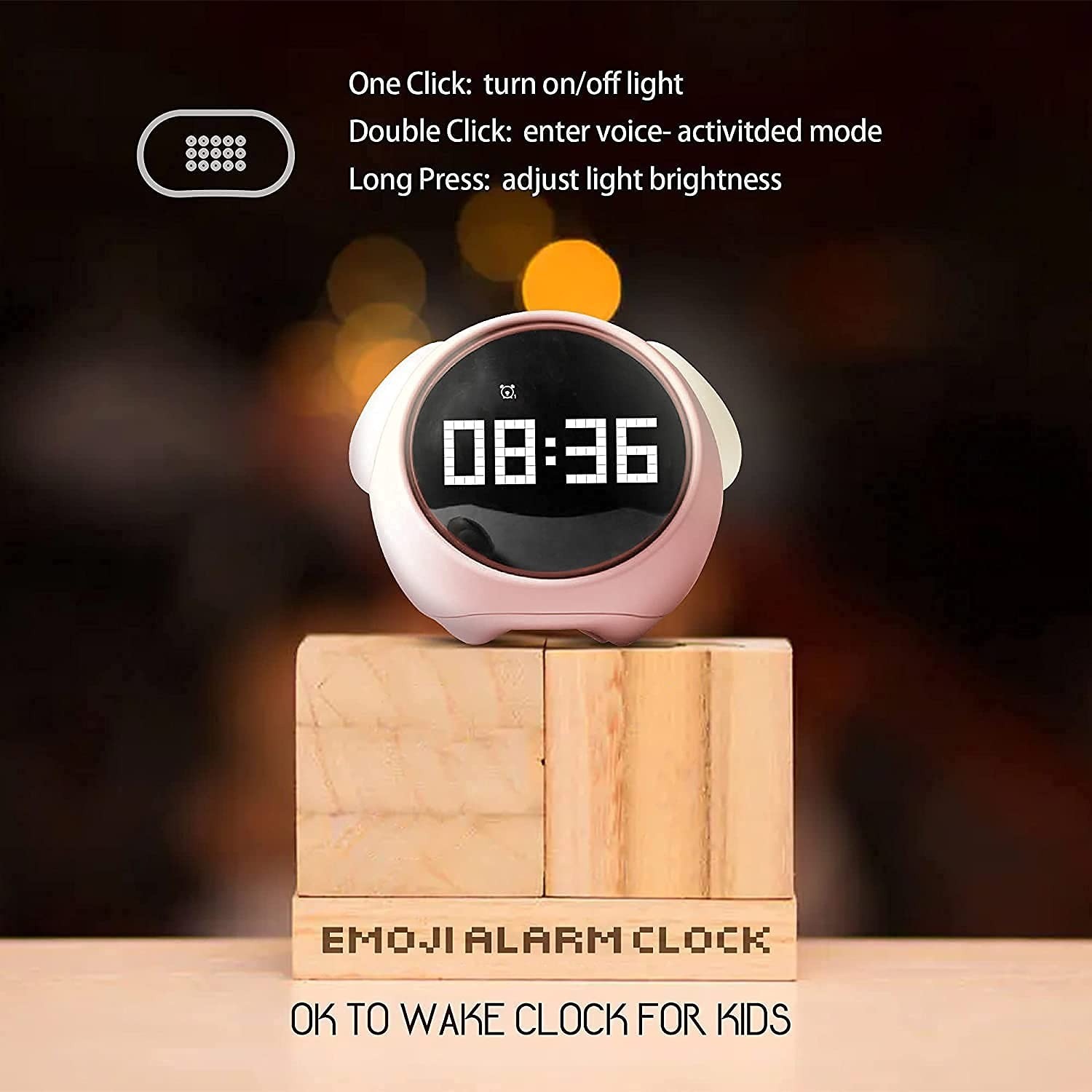 Alarm Clock for Students with Adjustable Brightness