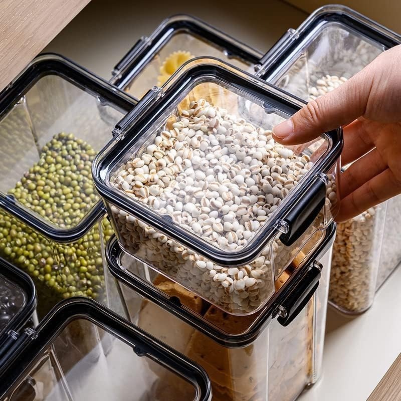 700ml Air-Tight Containers Set| Kitchen Containers Set | Kitchen Organizer | Kitchen Accessories Items | Fridge storage boxes| Kitchen Dabba Set | nuts box storage