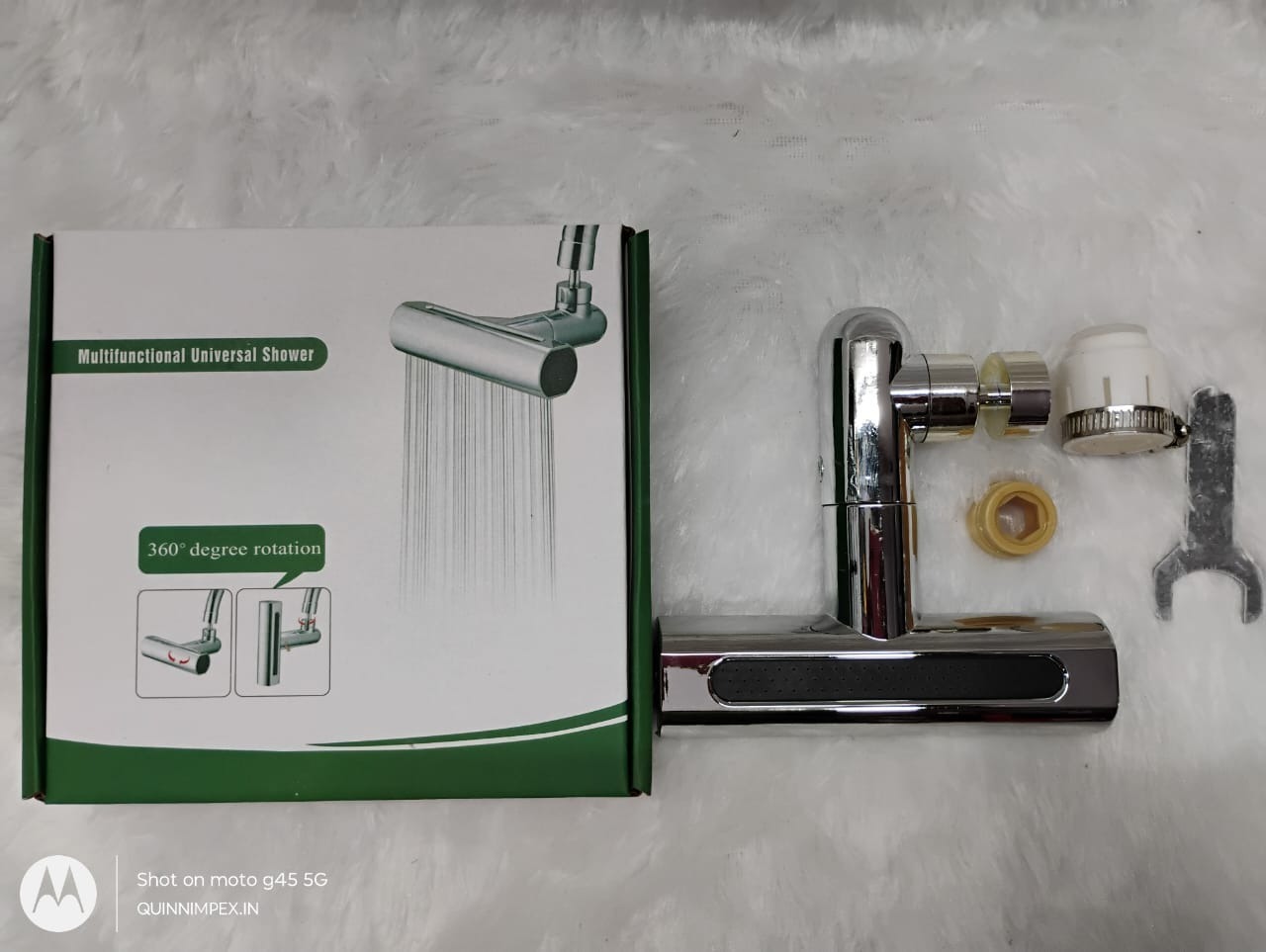 3 in 1 Waterfall Kitchen Faucet,360° Swivelling Anti-Splash Sink Faucet Sprayer Adapter,Waterfall Faucet with Pull Down Sprayer,Universal Tap Extender for Kitchen and Bathroom Sink and Wash Basin