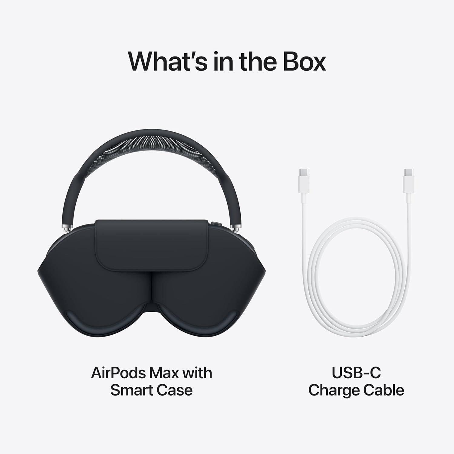 1:1 Apple AirPods Max Wireless Over-Ear Headphones, Pro-Level Active Noise Cancellation, Transparency Mode, Personalised Spatial Audio, USB-C Charging, Bluetooth Headphones for iPhone - Starlight