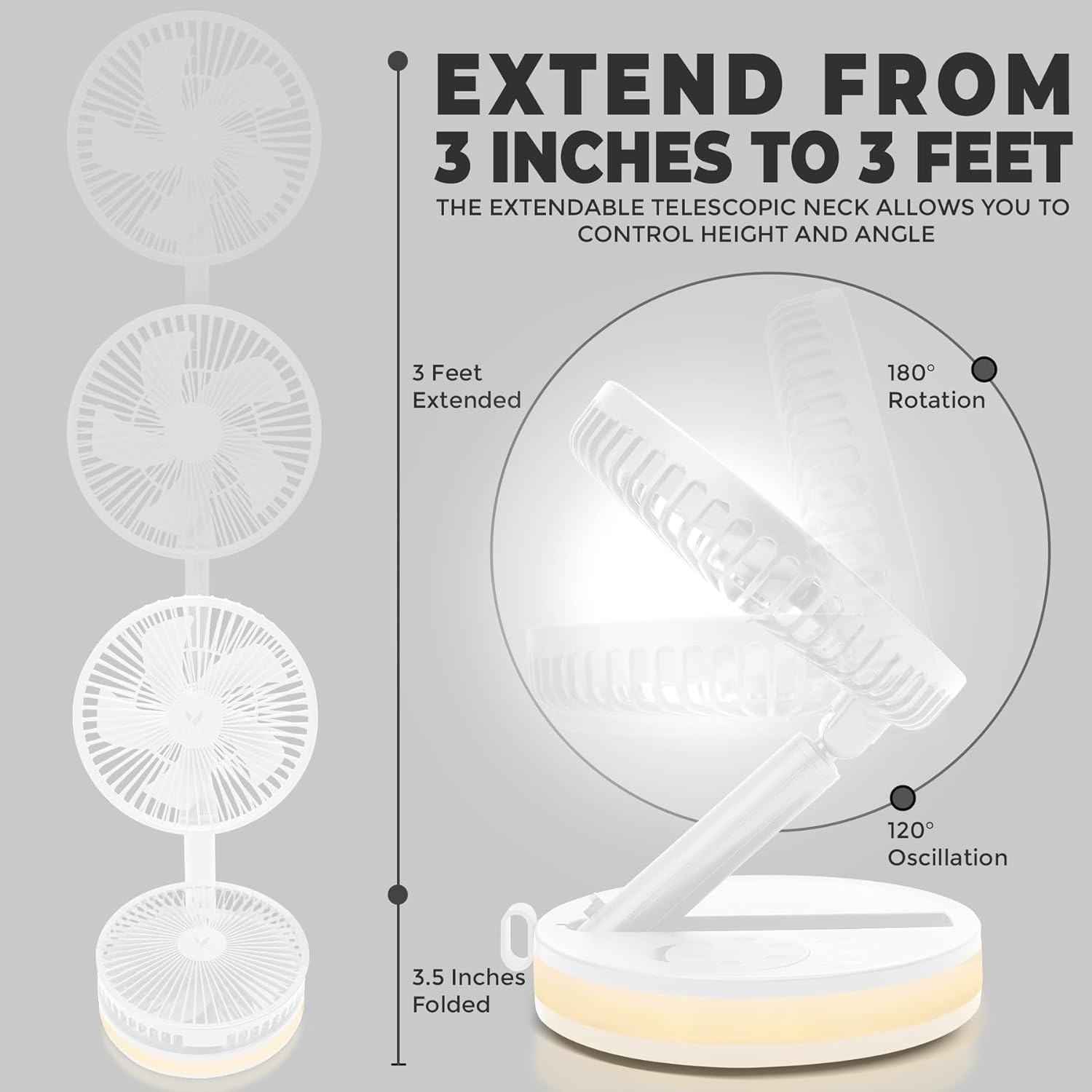 Folding Fan Retractable