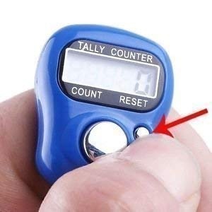 1 Pc Counter for Chanting Mantra  Manual Hand Finger Tally Counters – Digital Electronic Counting Machine, Naam Jap Counter for Cricket, Sports & More