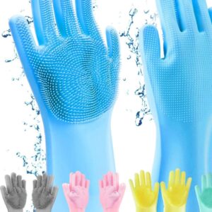 Silicon Dish Washing Gloves 1 Pair