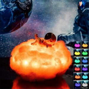 Colourful Cloud Astronaut Chilling Lamp
