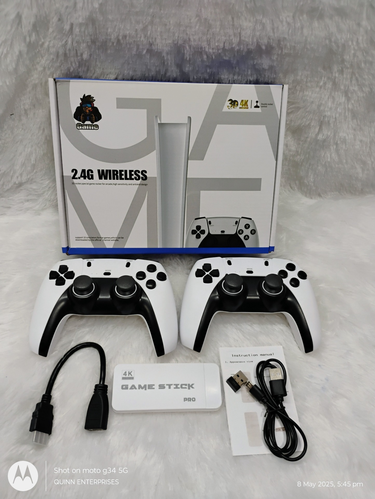 M15 PS5 Wireless Video Game Console, 4K HD Game Stick for TV, Retro Gaming System