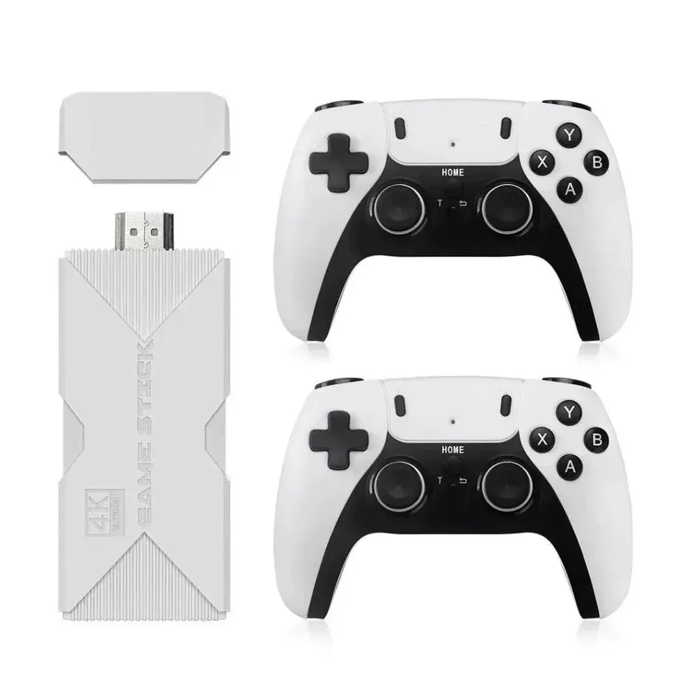 Wireless Retro Game Console, 20000+ games Retro Gaming Console, Retro Game Stick, Plug & Play Video TV Retro Game Stick, Built-in 64G, 9 Emulators, Premium Gaming Dual Controllers (M15-64G)