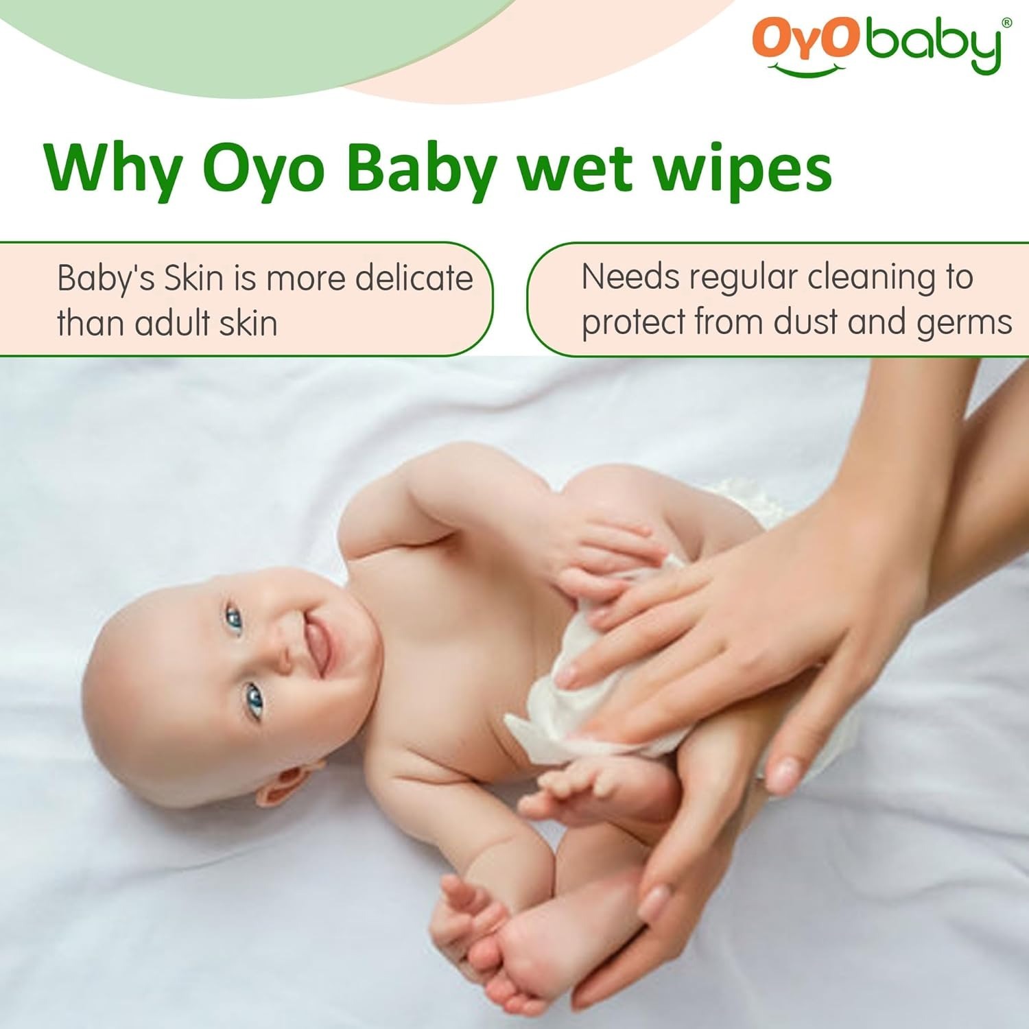 OYO BABY Pure Water Wipes for New Born Babies with Lid | Offers Combo Wet Wipes | Baby Water Wipes for Baby's