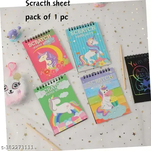 Birthday Return Gifts for Kids Scratch Book Set, Fun and Creative Return Gifts for Kids Party, Magic Books for 3-12 Years