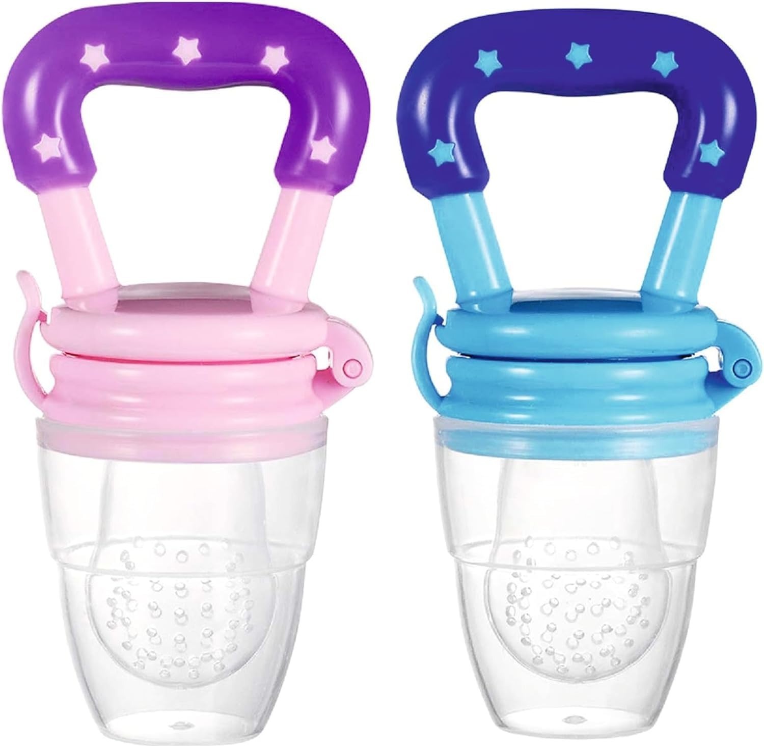 Baby Food Feeder Pacifier, Silicone Fruit Feeder Teethers for Babies, Teether for New Born, BPA-Free Silicone Pouches