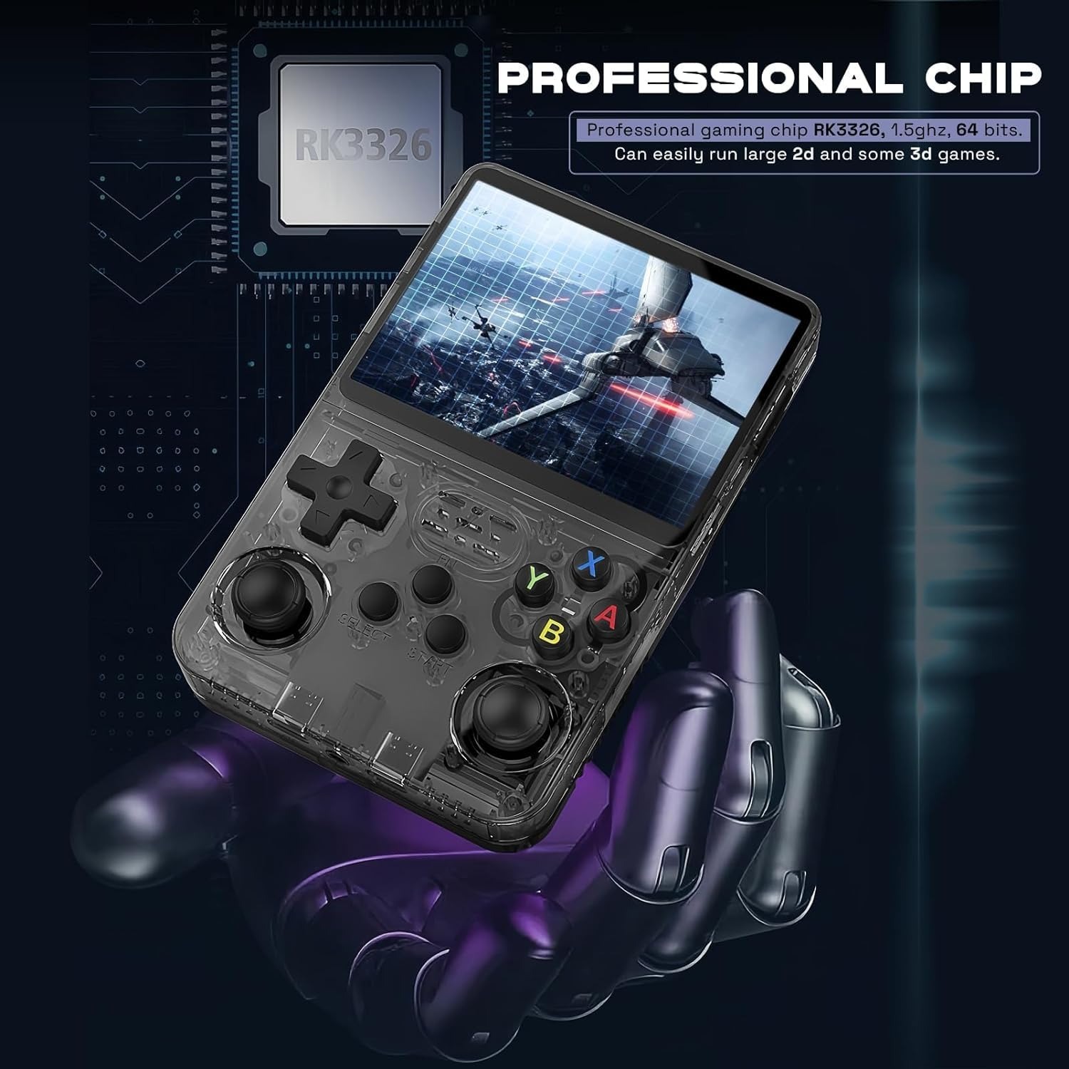 World R36S Retro Handheld Video Game Console 3.5 inch Retro Handheld Video Games Consoles Built-in Rechargeable Battery Portable Style Preinstalled Hand Held Game Consoles