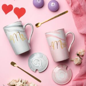 Mr and Mrs coffee mug BROWN BOX