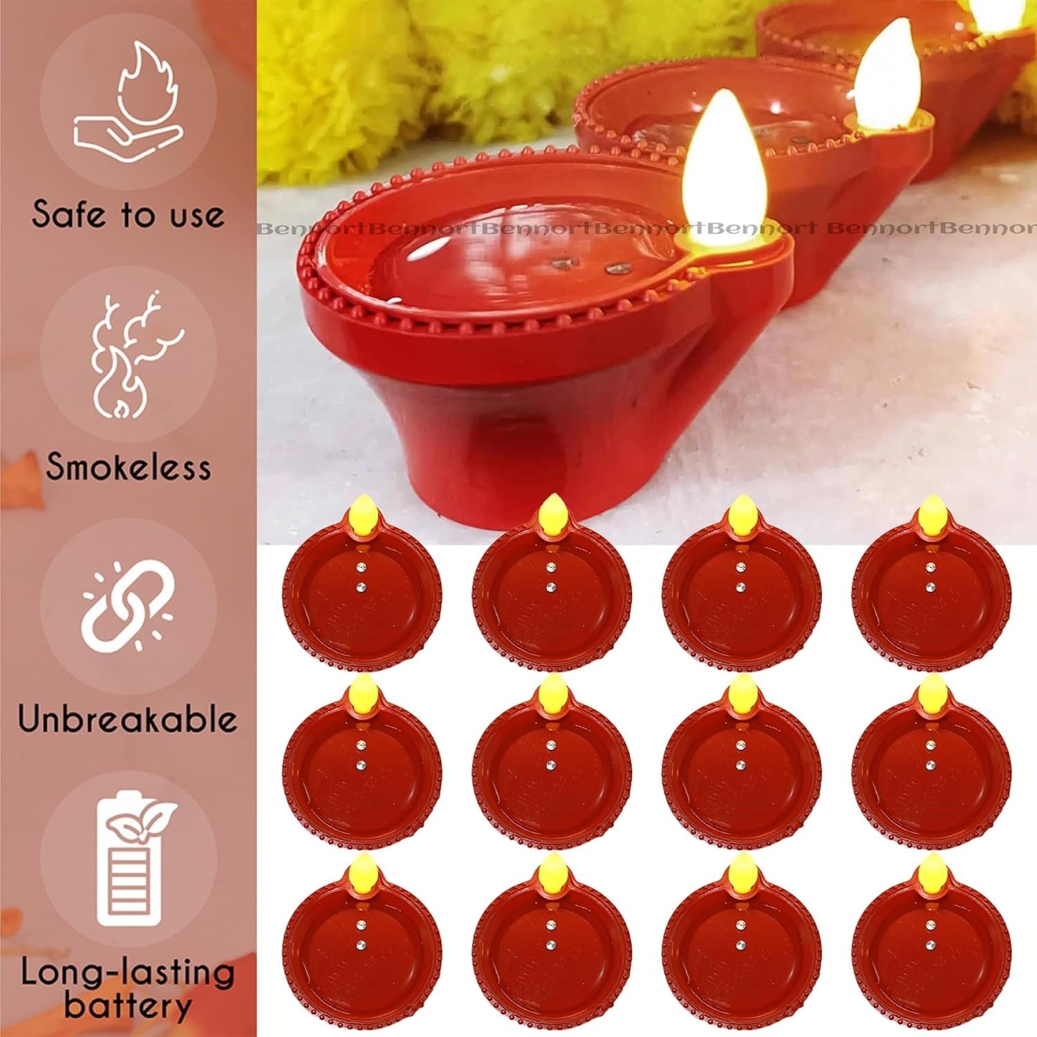 Led Water Sensor Diya Big Led