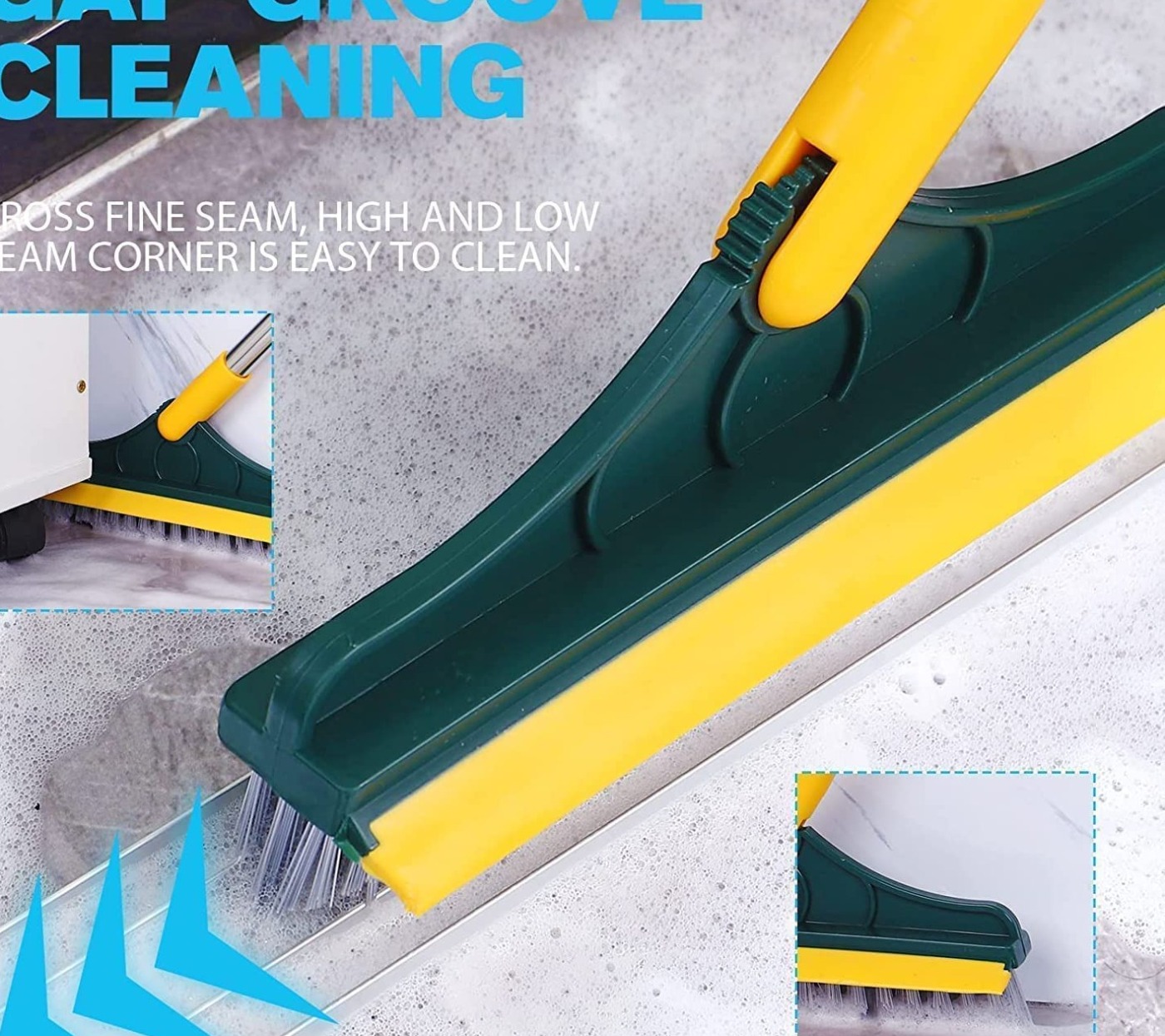 2 in 1 Bathroom Wiper And Brush