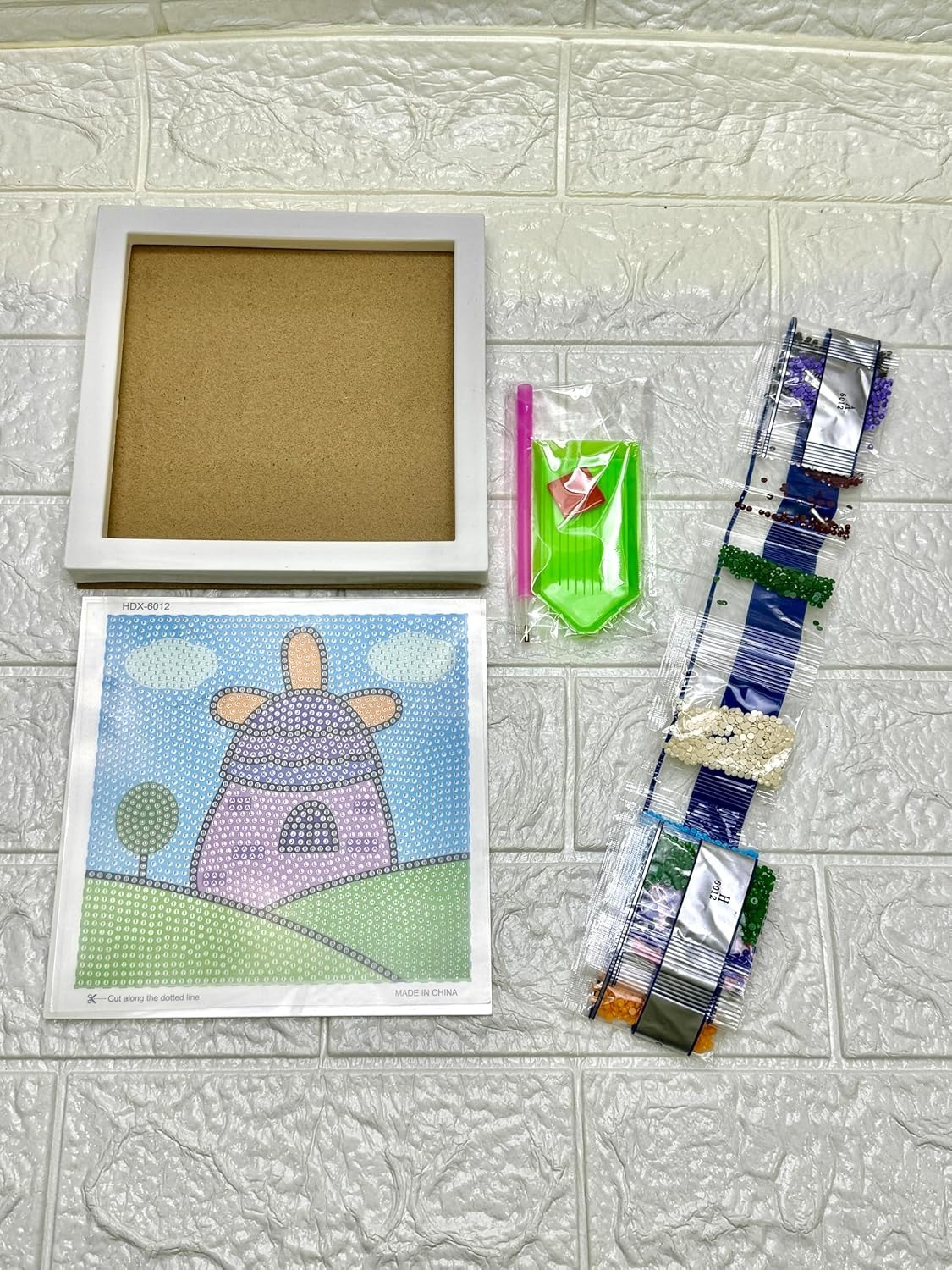 DIY 5D Cartoon Diamond Painting Kits for Adults Diamond Art by Number Kits with Rhinestone Gem Art Painting Full Drill Home Wall Decor 1 Set