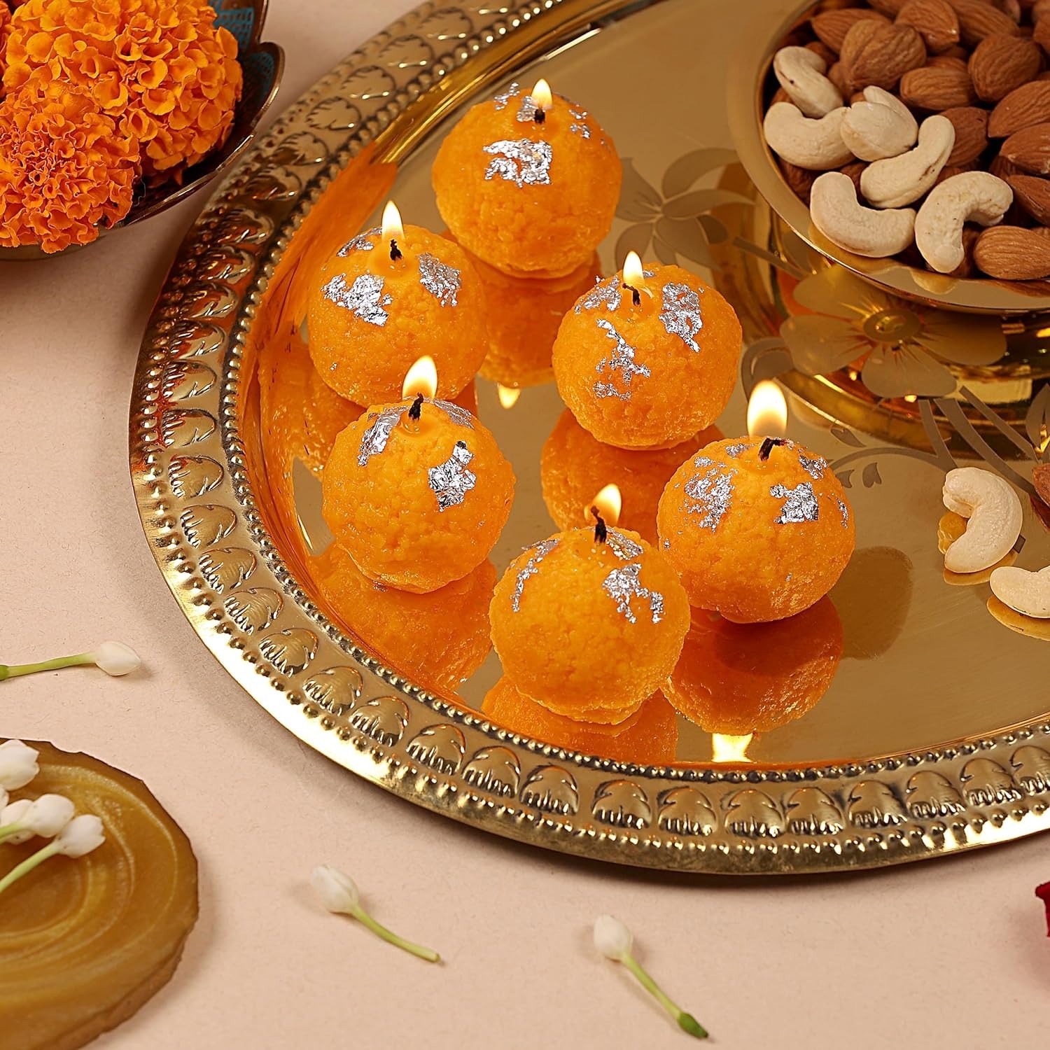 Sweetness of Laddoo Candles (Pack of 4)