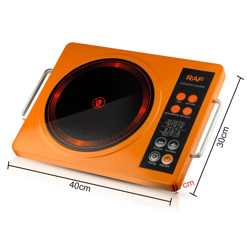 RAF High Quality Infrared Cooker 3500w Large Power Micro Crystal Plate Digital LED Display Cooker