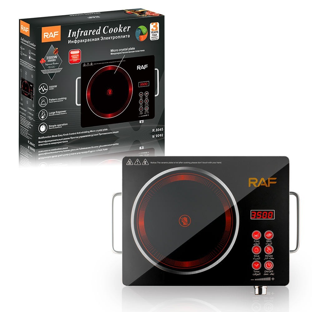 RAF New Infrared Cooker Electric Large Power Micro Crystal Plate Easy Operation Home Use Cooker