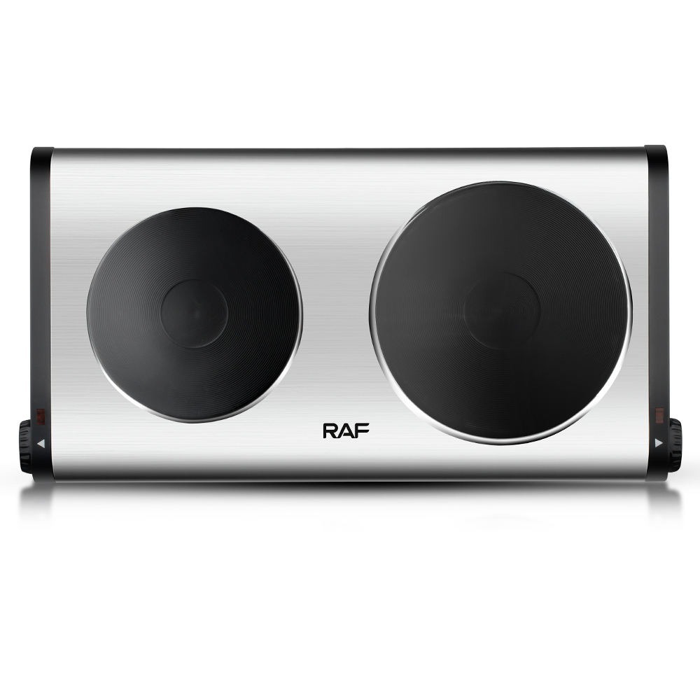 RAF Electric Cooking Stove Countertop 2 Burner Electric Hot Plate