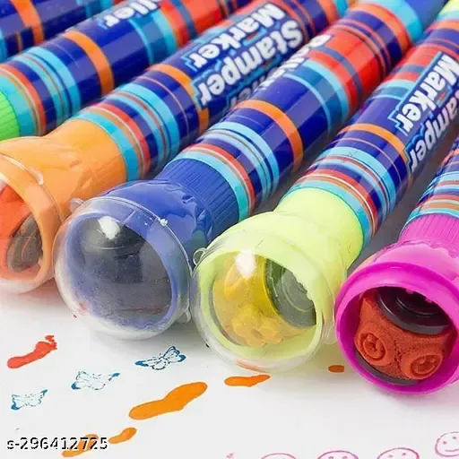 10 Roller Stamper Marker Decorative Crafts, Greeting Cards, Photo Scrapbooks