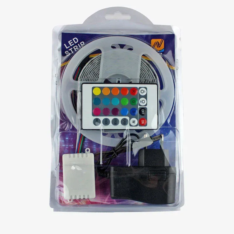 RGB LED Kit (3 Meter Strip - Water-resistant) with Remote Control and Adaptor