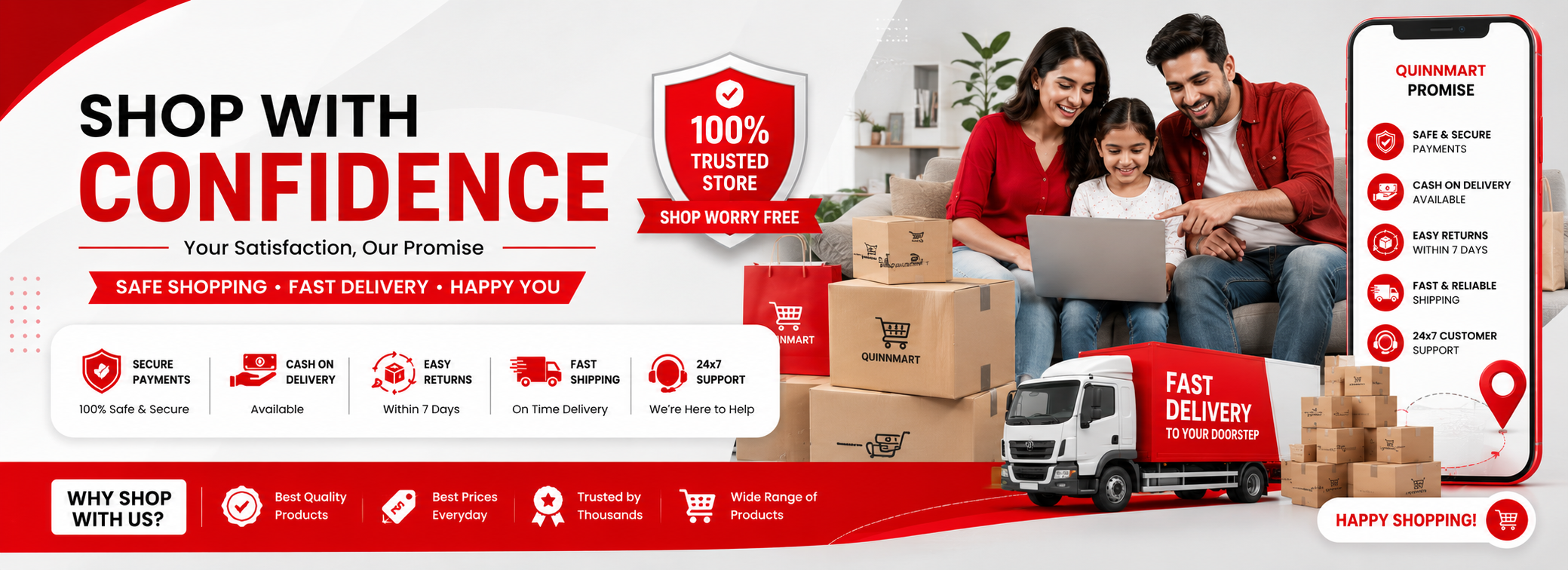 Shop with confidence and convenience