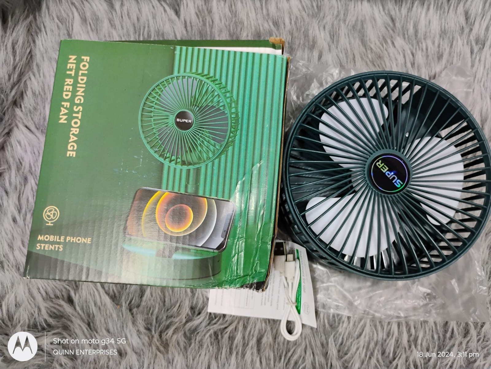 Folding Fan Retractable