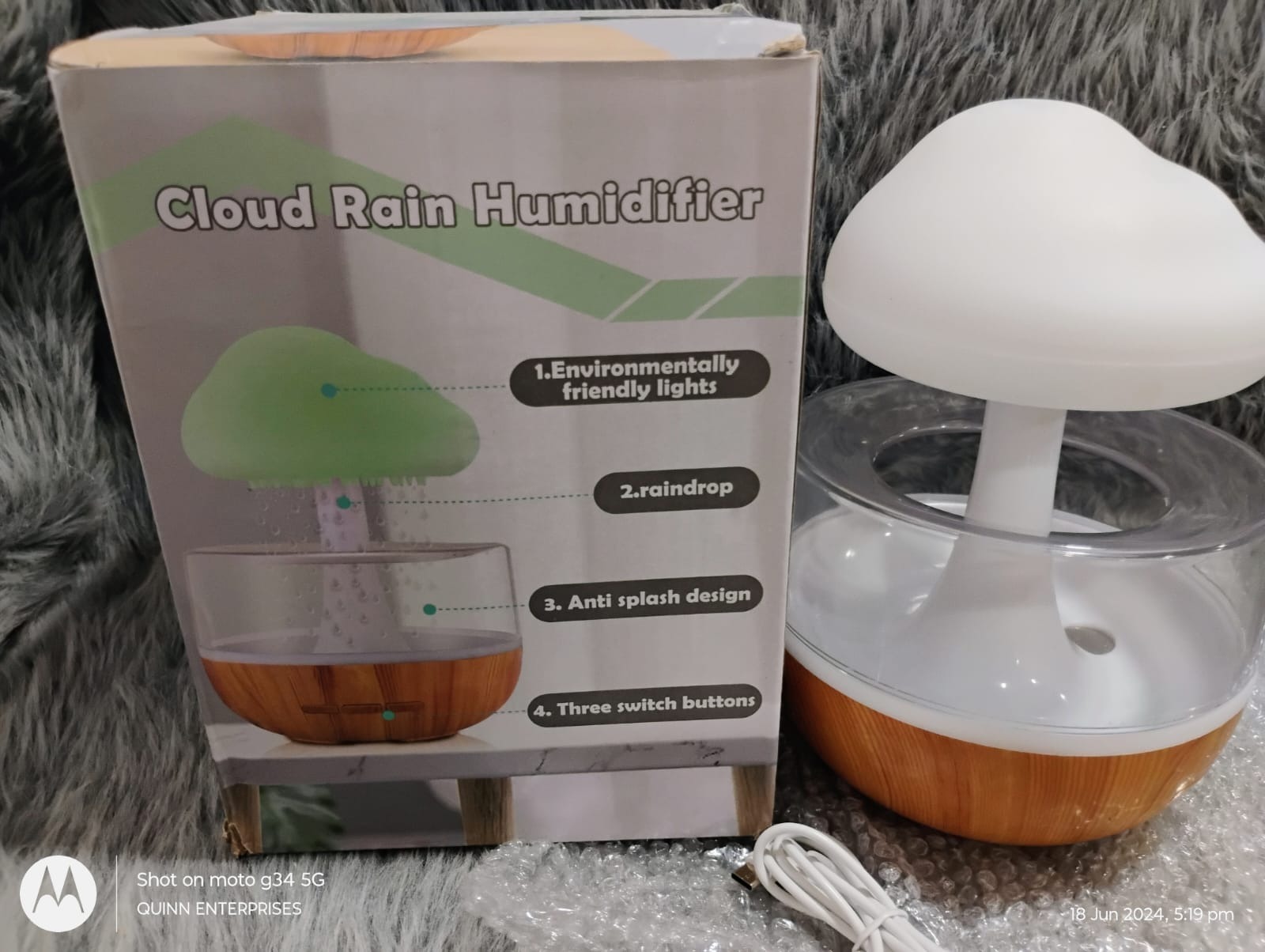 Cloud Rain Humidifier
