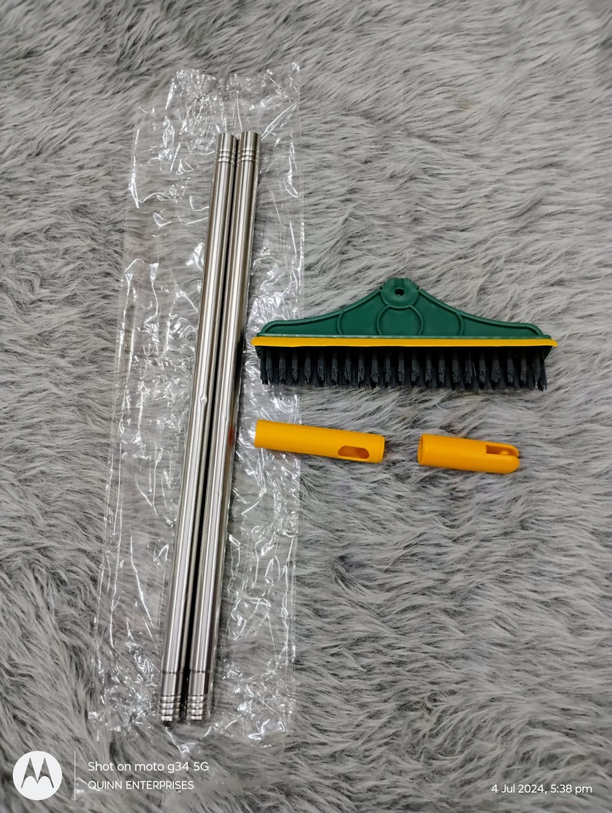 2 in 1 Bathroom Wiper And Brush